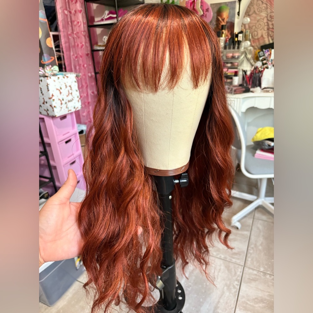 Candy Lover Wavy Copper Hair Wig